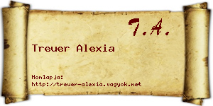 Treuer Alexia névjegykártya